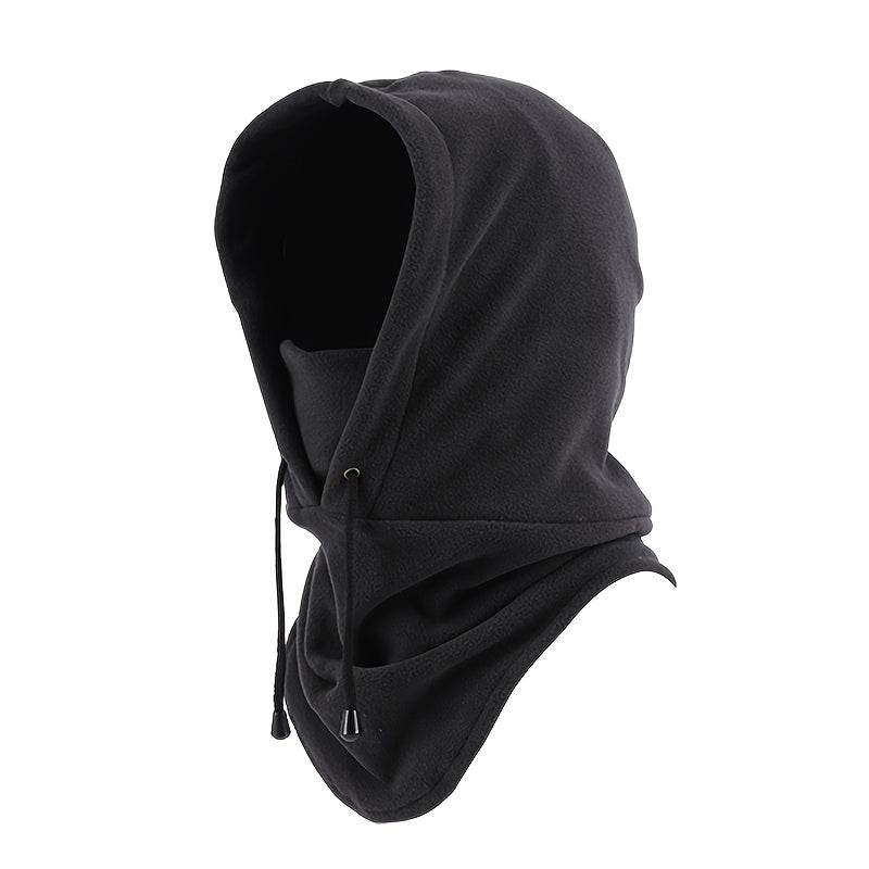 Men's Fleece Hat Ski Sports Thickened Scarf Headgear