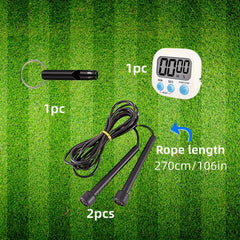 Interactive Skipping Rope Game Set with 2 Ropes & Timer - Outdoor Sports