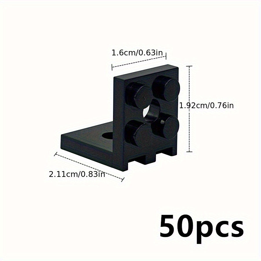 50pcs Building Blocks 2X2 with 2 Holes Bracket Accessories Educational Toys