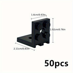 50pcs Building Blocks 2X2 with 2 Holes Bracket Accessories Educational Toys