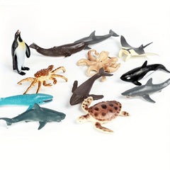 24pcs Marine Animal Model Toys Educational Marine Dolls Birthday Party
