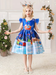 Girl's Christmas Style A-Line Dress Fairy Tale Character Cosplay Costume