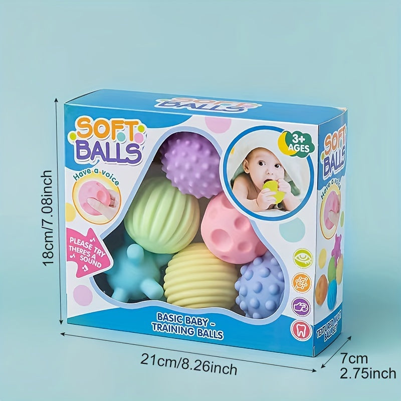 Baby Grasping Ball Toy for Tactile Perception & Massage Development