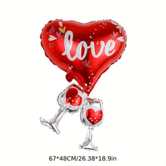 7pcs Girl Lipstick Balloon Wedding Party Decoration