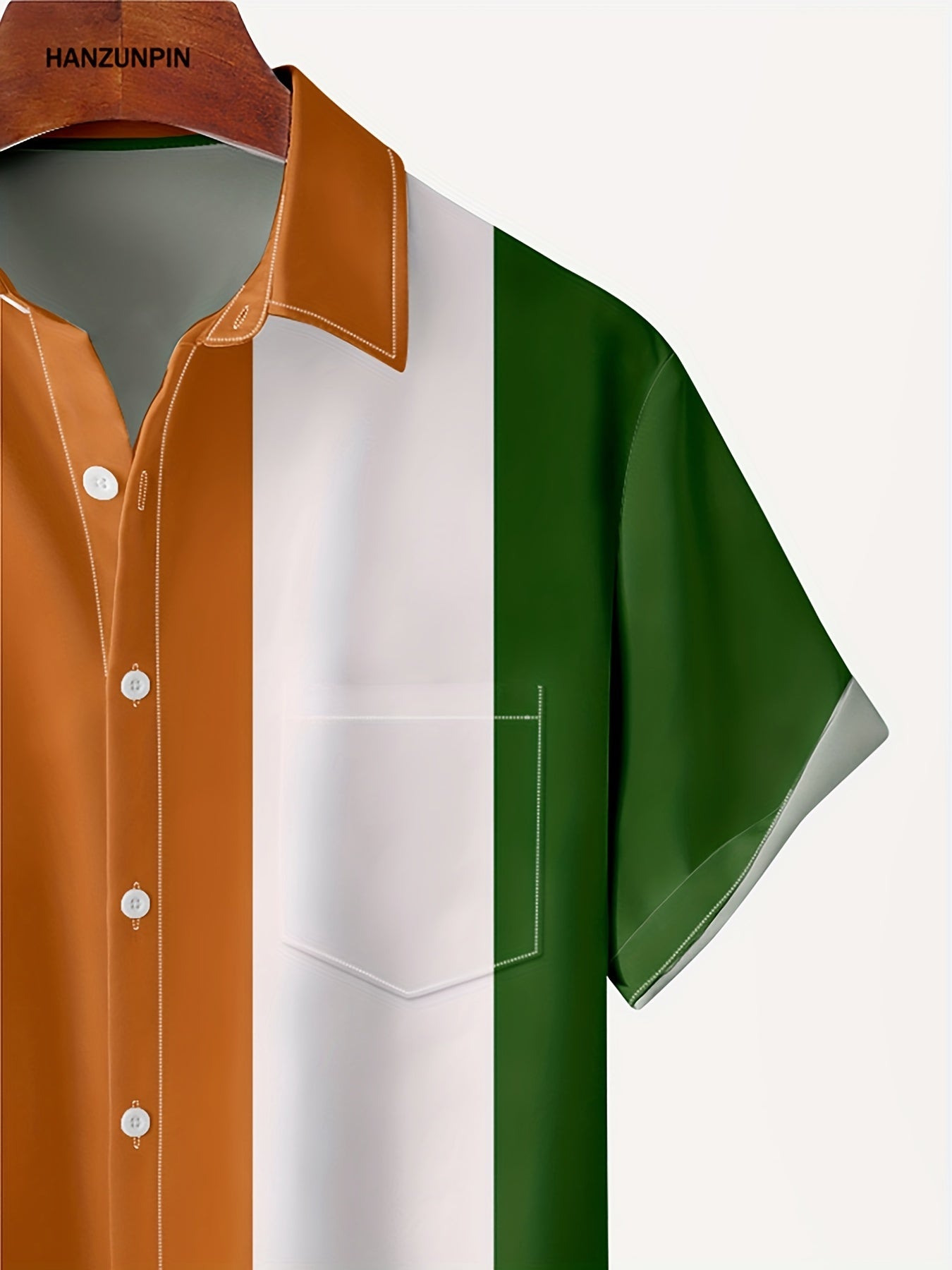 St Patrick's Pattern Short Sleeve Shirt