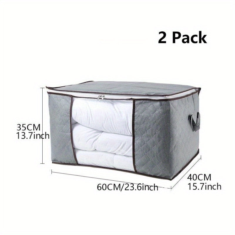 Large Capacity Clothes Organizer Zipper Dustproof Container