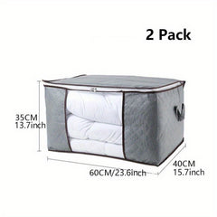 Large Capacity Clothes Organizer Zipper Dustproof Container