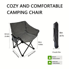 Folding Moon Chair Portable Lightweight for Hiking Beach Lawn