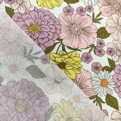 1yd Faux Cotton Fabric for DIY Clothes - Cut Size