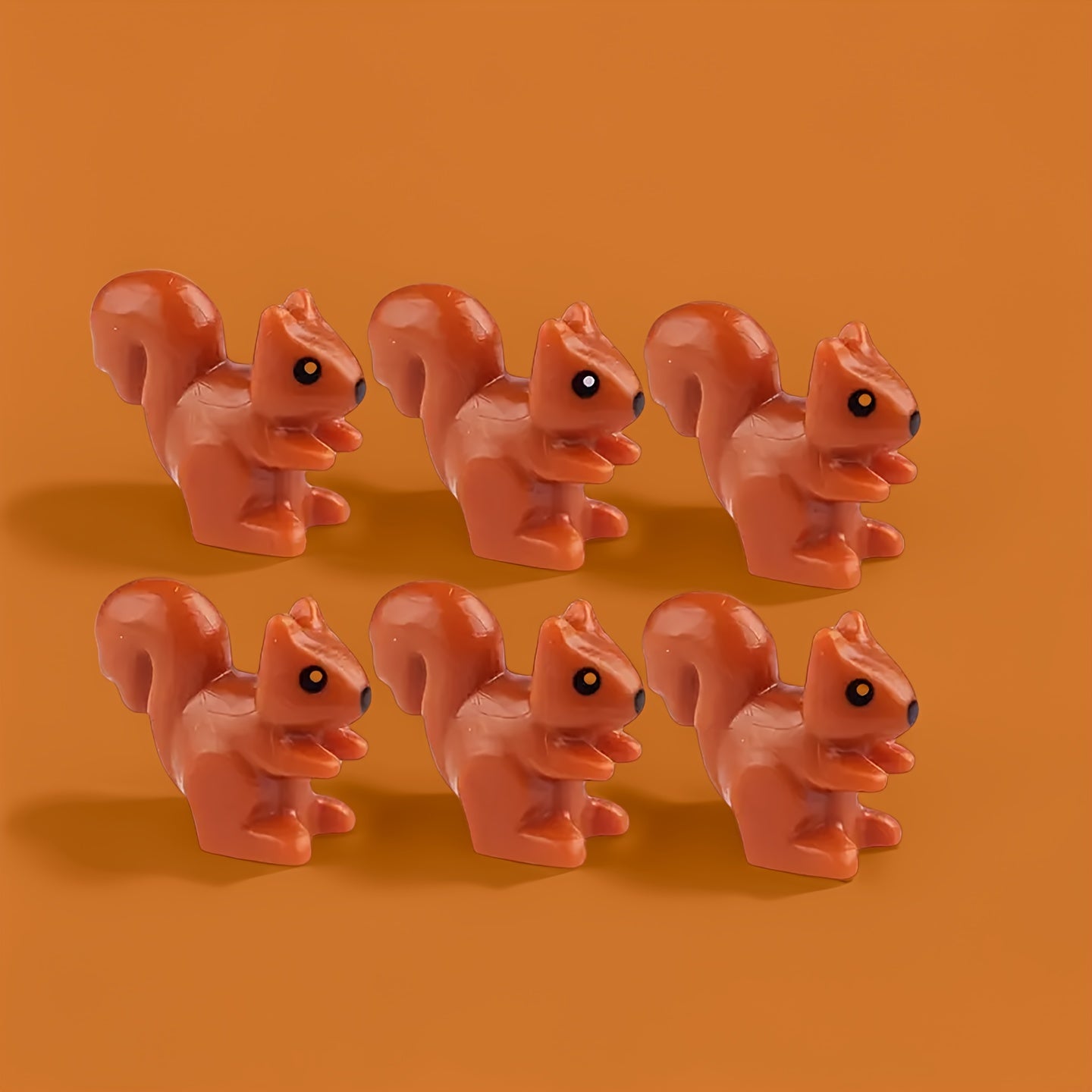 6pcs Mini Squirrel Building Blocks Set - Ideal Christmas, Birthday Gift