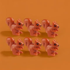 6pcs Mini Squirrel Building Blocks Set - Ideal Christmas, Birthday Gift