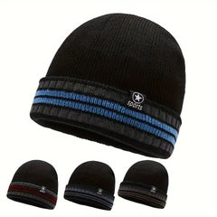 Men's Coldproof Windproof Fleece Knitted Beanie Hat
