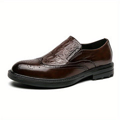 Men's Slip On Brogue Formal Shoes