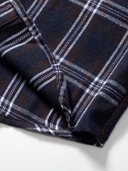 Boys Flannel Hooded Plaid Shirts Button Long Sleeve Tops