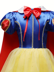 Girls Halloween Queen Cloak Princess Dress Role Play Costume Set