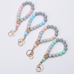 Butterfly Silicone Beaded Keychain - Outdoor Camping Hiking Tool