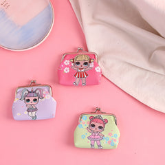 Girls Cartoon Print Coin Purse Mini Wallet Card Holder