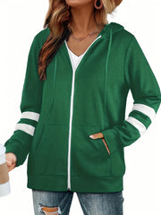 Zip Up Pocket Hoodie Long Sleeve Hoodies