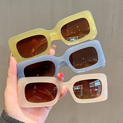 Rectangle Sunglasses For Women Men UV400