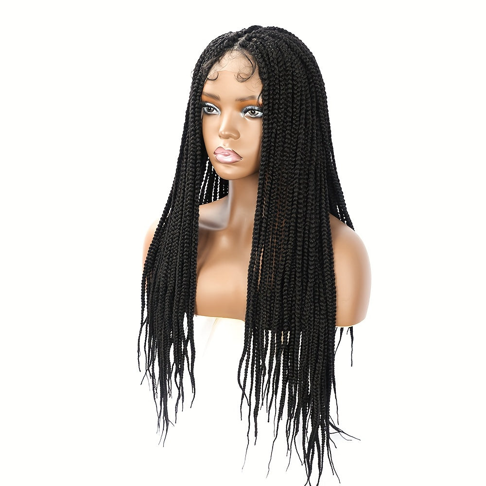 86 36 Cm Lace Knotless Box Braided Wigs For Women