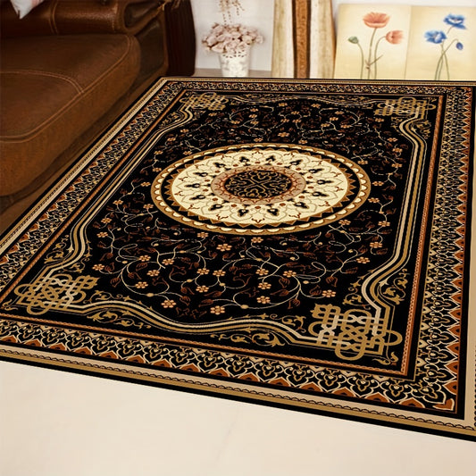 Boho Anti Fatigue Kitchen Rugs Vintage Absorbent Non Slip Soft Faux Sheepskin