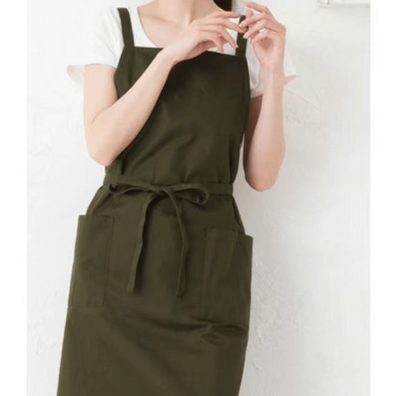 Waterproof Bib Apron with Adjustable Neck Strap and Pockets