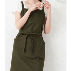 Waterproof Bib Apron with Adjustable Neck Strap and Pockets