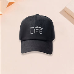 Embroidered Letter Baseball Cap LIFE Unisex Hat Christmas Gift For Her