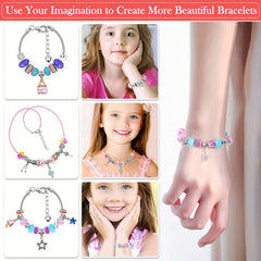 Christmas Gift DIY Beaded Jewelry Bracelet Set Snake Bone Crystal Bracelet