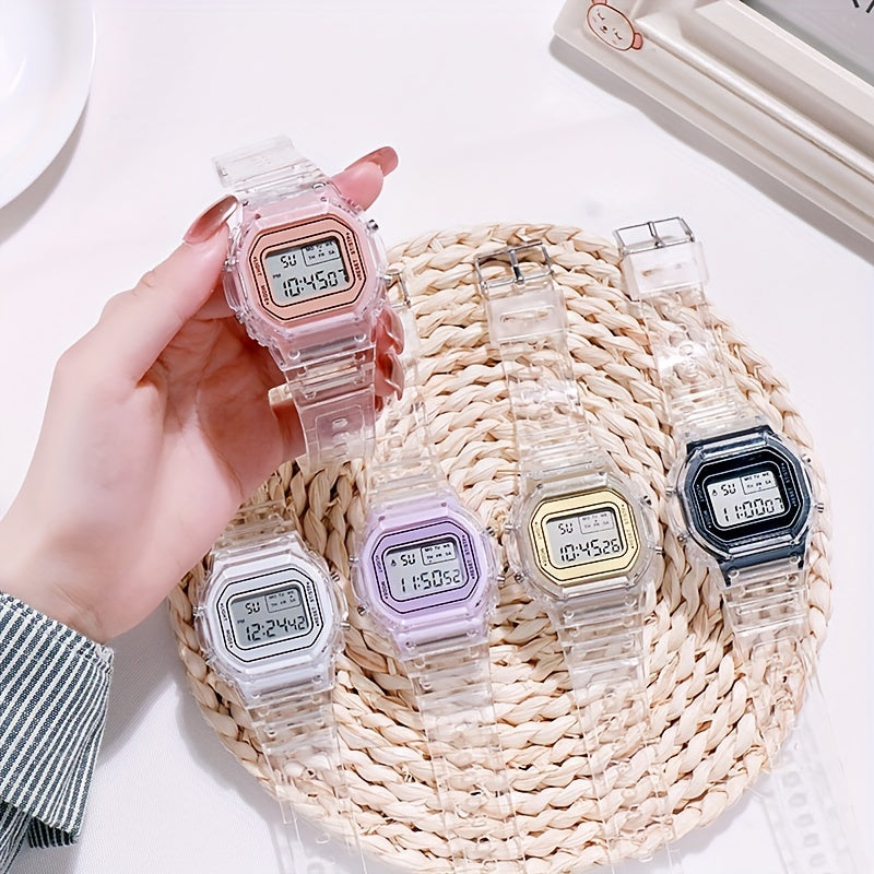 Square Electronic Watch High School Students Unicorn Version