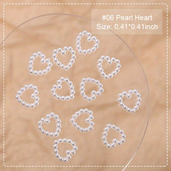 Heart Shaped Nail Charms Crystal Rhinestones Nail Art Decorations