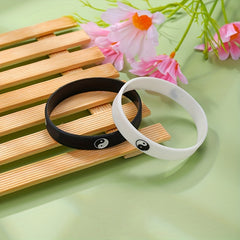 Tai Chi Silicone Wristband Bracelet & Bangles