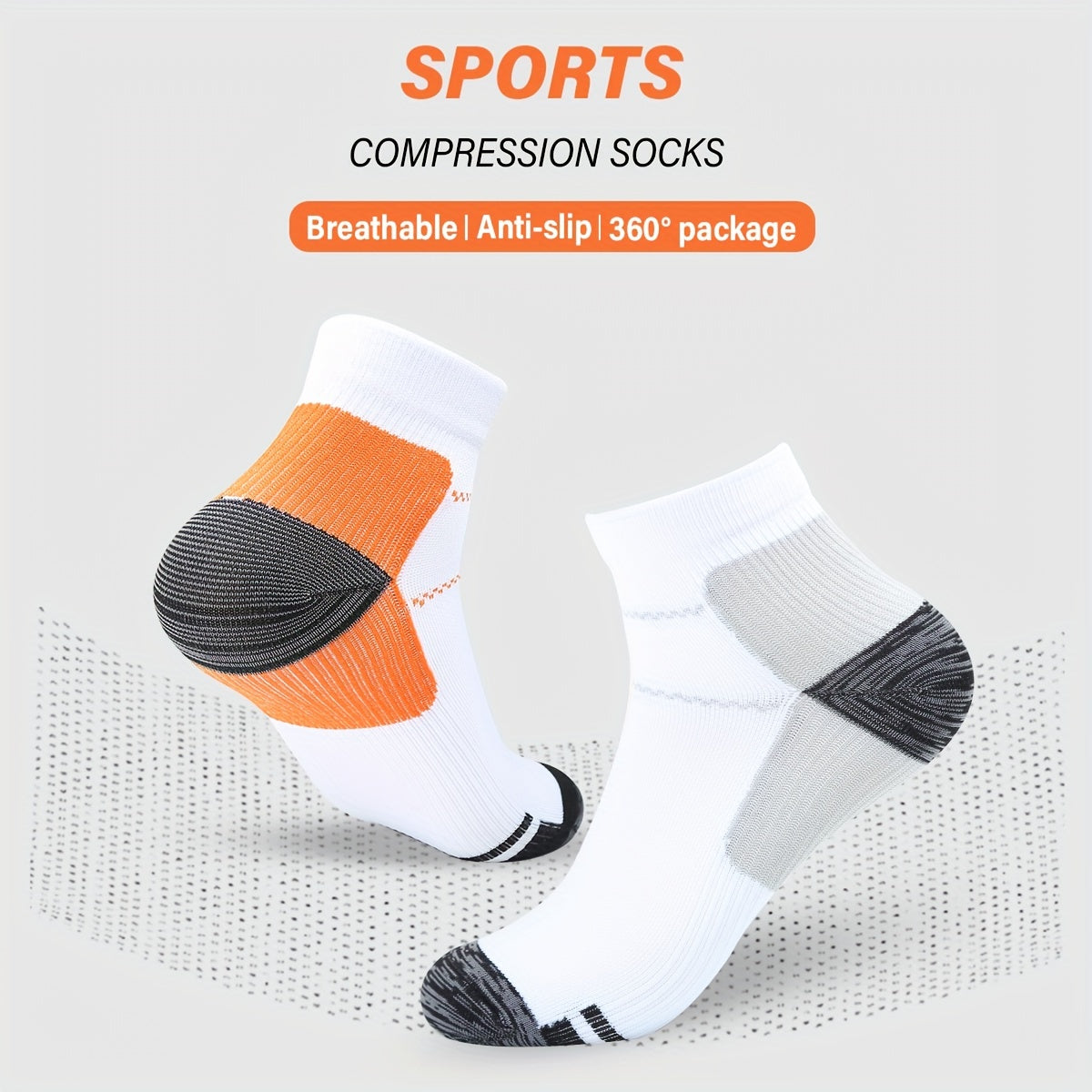 Ankle Compression Socks - Cushioned Blister-Resistant