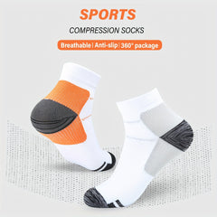 Ankle Compression Socks - Cushioned Blister-Resistant