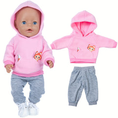 Little Fox Sweater Set for 17" Doll - Doll Clothes Set