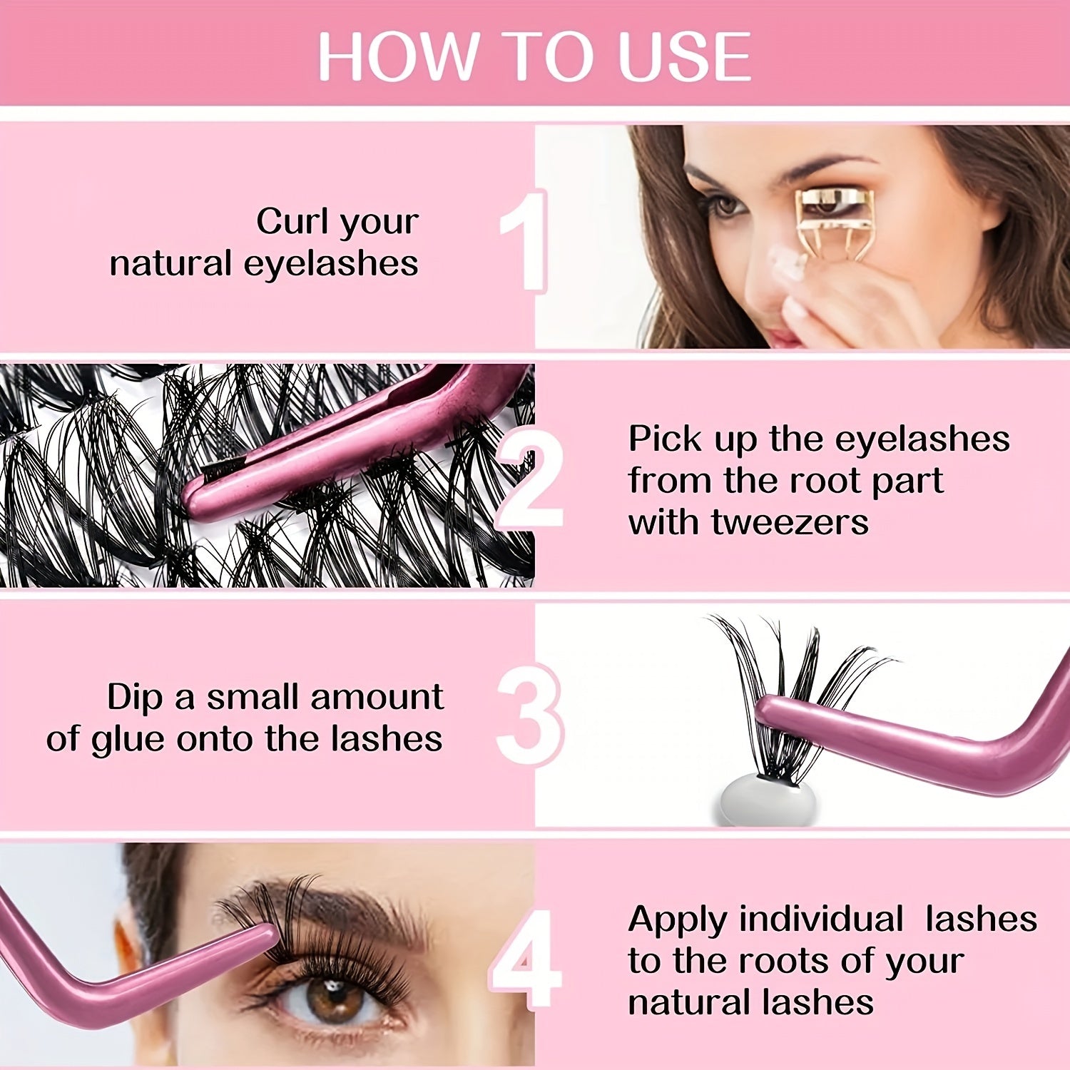 30D 40D 60 Clusters Lashes C Curling Volume Individual Lashes Extensions