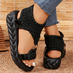 Braided Woven Platform Sandals Women's Sports Sandals
