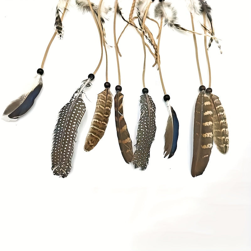 Bohemian Style Faux Feather Headband Indian Style Hair Accessory