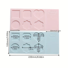 1pc 7 In 1 Silicone Mold Pad For Wax Seal Stamp Sealing Wax Mold Pad