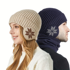Outdoor Knitted Beanie Hat Winter Ear Protection Warm Hat