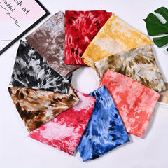 Chiffon Tied Dyed Scarf Soft Comfortable Shawl Casual Outdoor Scarf