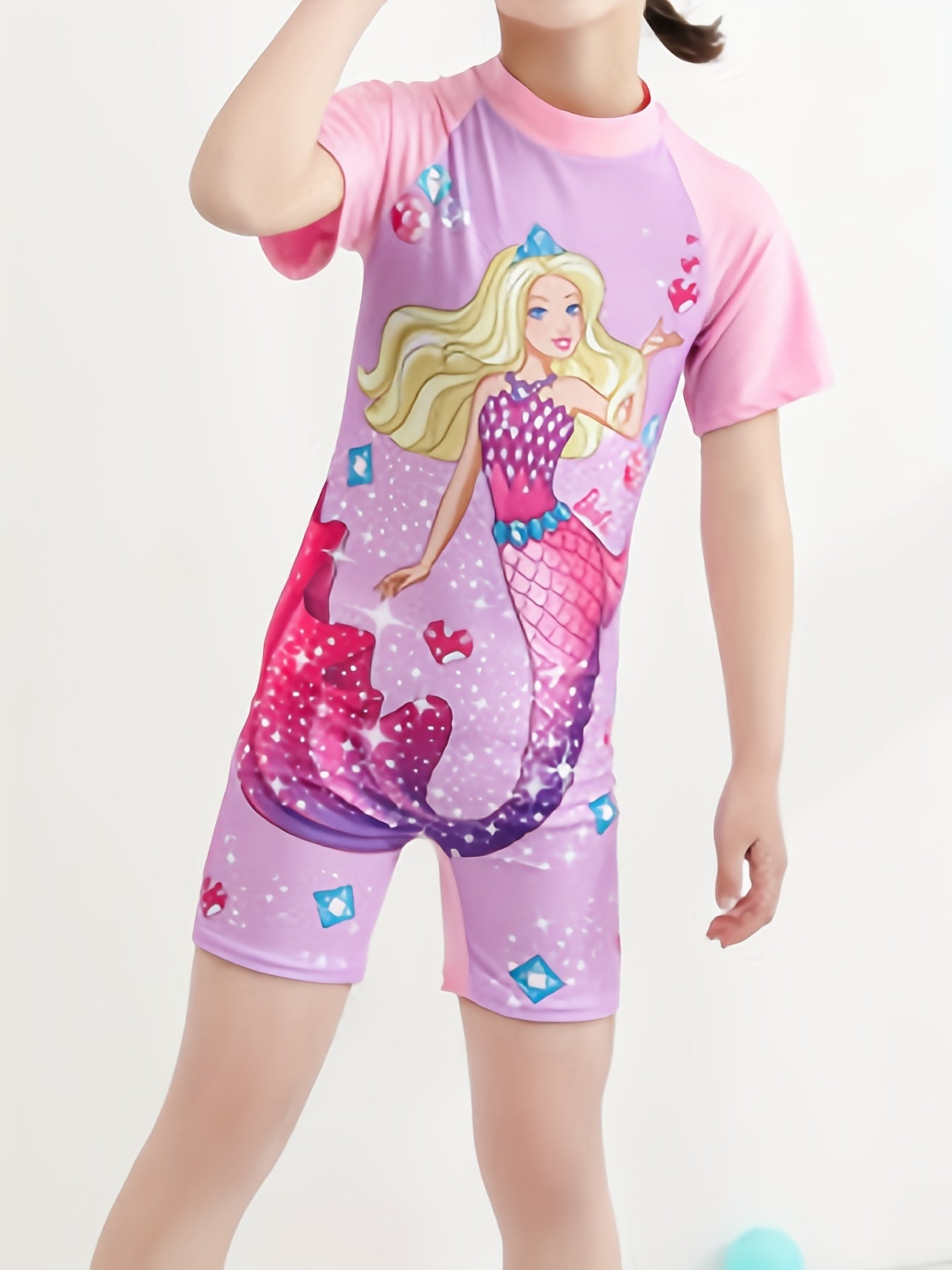 Toddler Girls Unicorn Graphic One Piece Swimsuit