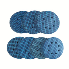 70pcs Diamond Shape 12.7cm Sanding Disc Assorted 8 Hole Hook and Loop