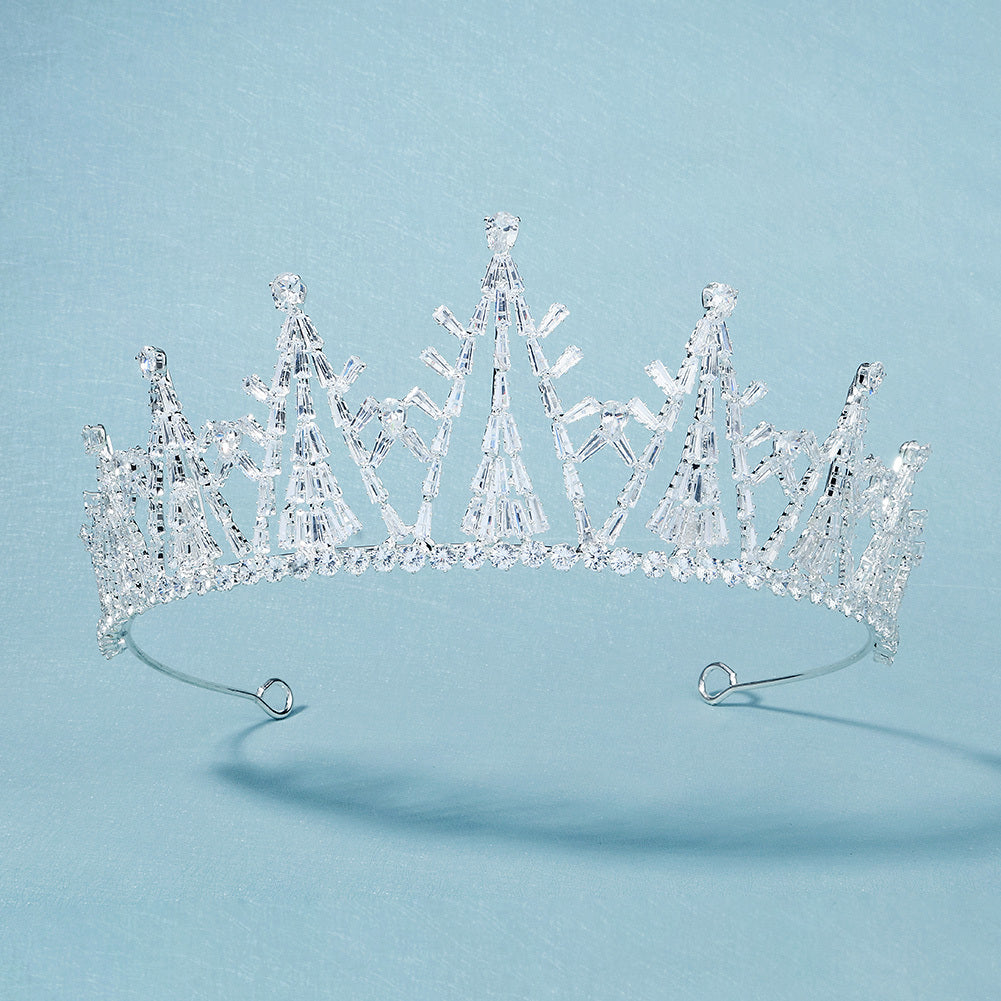 Rhinestone Crown Hairband Headband Party Favor Princess Tiara Wedding Cosplay