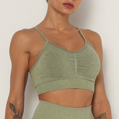 Adjustable Strap Sports Bra Seamless Comfortable and Supportive Activewear