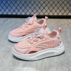 Boys Striped Closed Toe Sneakers Anti Skid Walking Shoes