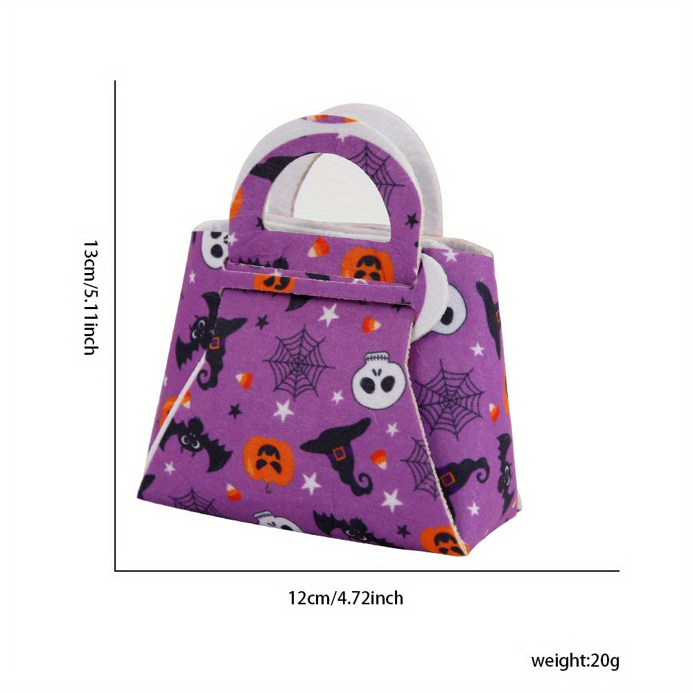 Halloween Pumpkin Tote Bag Candy Bag Trick or Treat Gift Theme Party Supplies