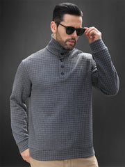 Men's Knitted Turtleneck Sweatshirt for Autumn & Winter