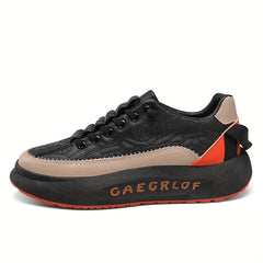 Men's Stitched Lace Up Chunky Sneakers Assorted Colors