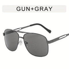 Top Bar Aviator Sunglasses Metal Gradient Glasses UV400